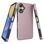Triangle Shockproof Case With Anti Slip Grains for Samsung Galaxy A05 – Rose Gold